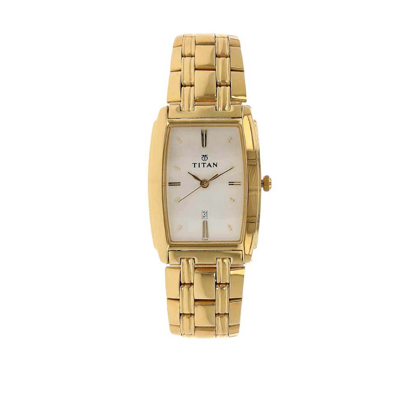 Titan Regalia White Dial Analog with Date Metal Strap watch for Men 1163YM01