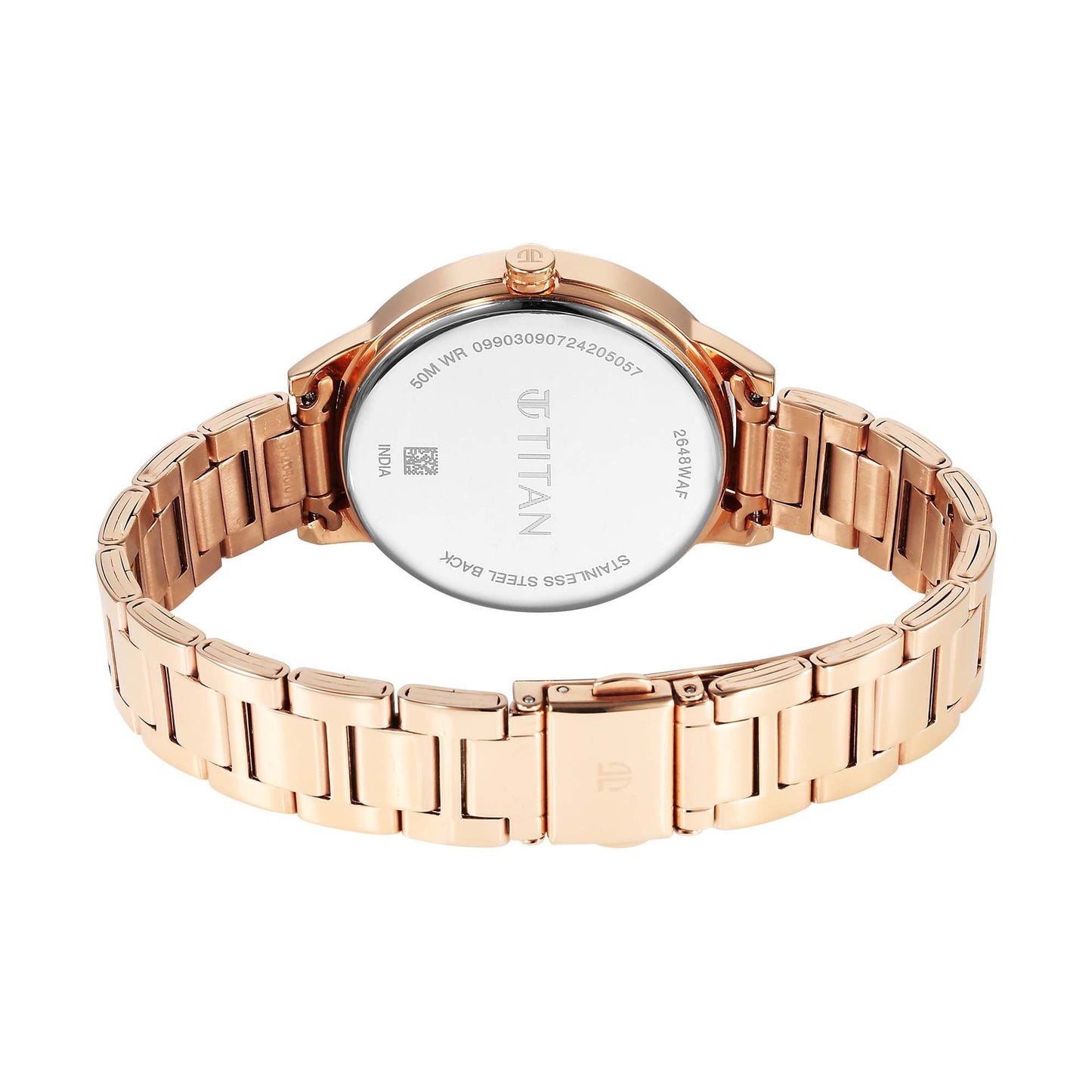 Titan Razzle Dazzle Phase 1 Strap Material Stainless Steel Dial Colour Pink 2648WM08