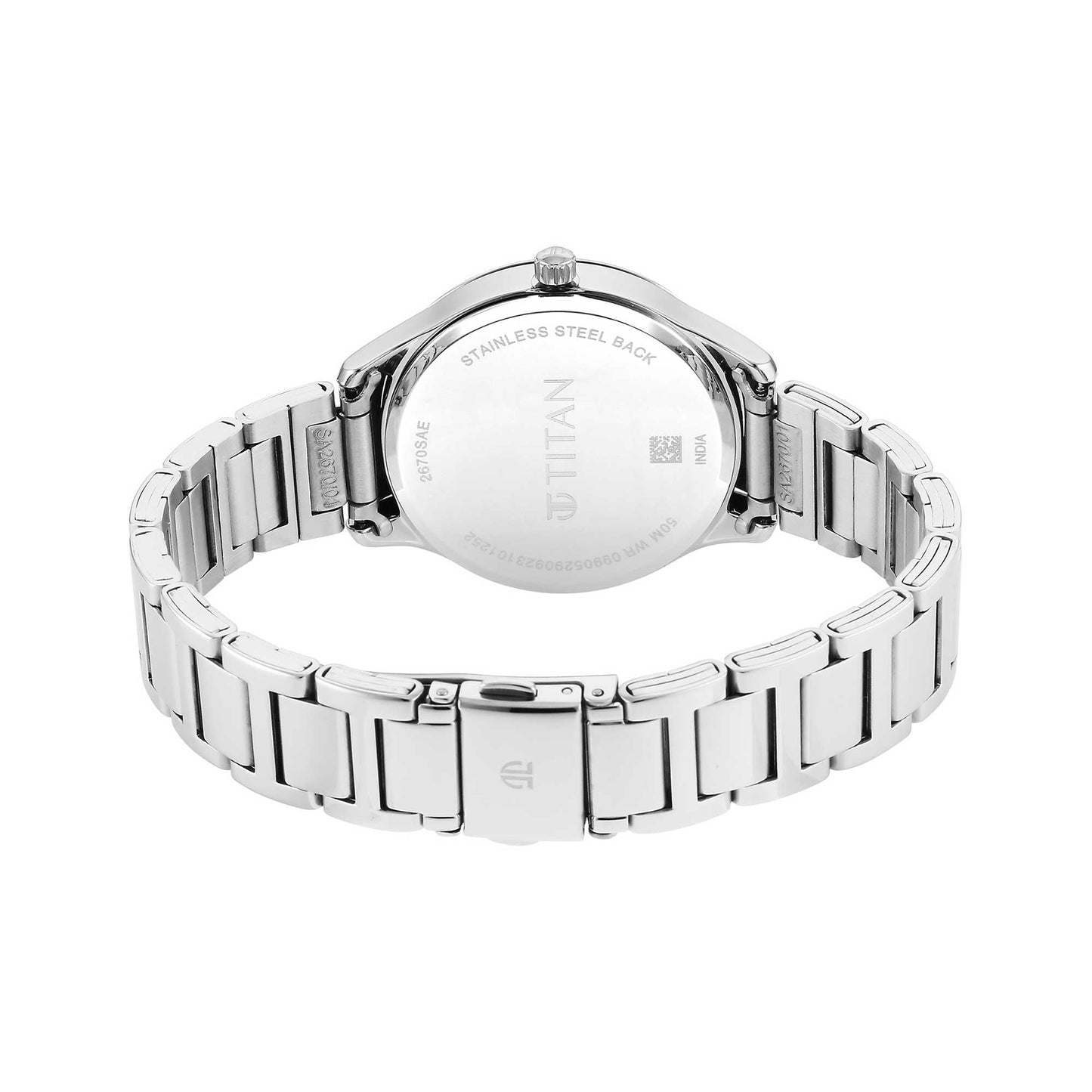 Titan Yin & Yang Black Dial Analog Stainless steel Strap Watch for Women