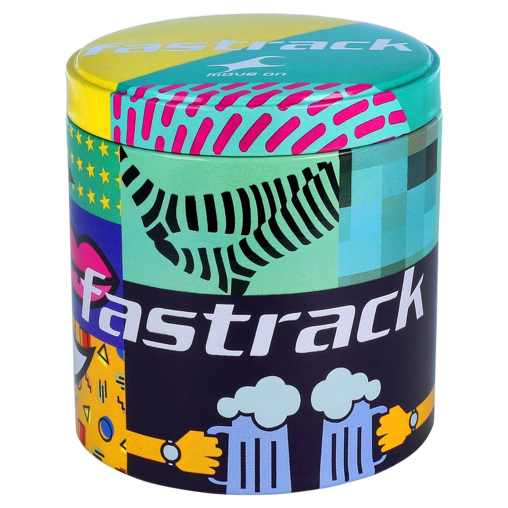 Fastrack Ruffles Quartz Analog with Day and Date Pink Dial Stainless Steel Strap Watch for Girls 6207SM01