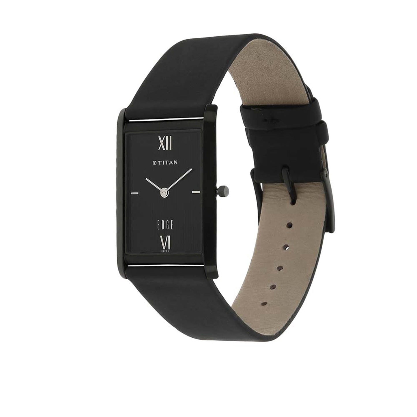 Titan Quartz Analog Black Dial Leather Strap Watch for Men 1043NL01
