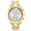 Black & Gold Silver Dial Stainless Steel Strap Watch 1733YM01