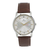 Titan Quartz Analog with Day and Date Silver Dial Leather Strap Watch for Men 1774SL01