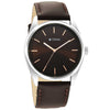 Titan Workwear Brown Dial Analog Leather Strap Watch Men 1866SL02