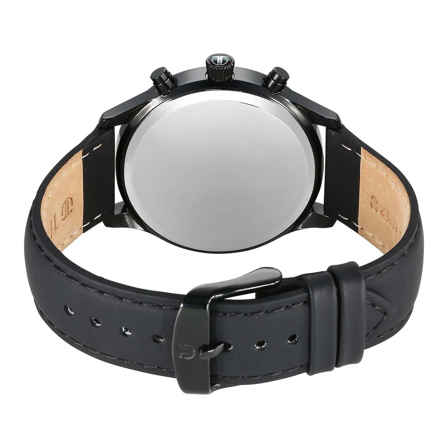 Titan Sapphire Multifunction Quartz Analog with Day and Date Green Dial Leather Strap Watch for Men