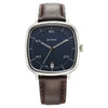 Titan Neo Curve Quartz Analog Anthracite Dial Brown Leather Strap Watch for Men 1885SL03