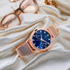 Titan Sparkle Quartz Analog with Day and Date Blue Dial Watch for Women