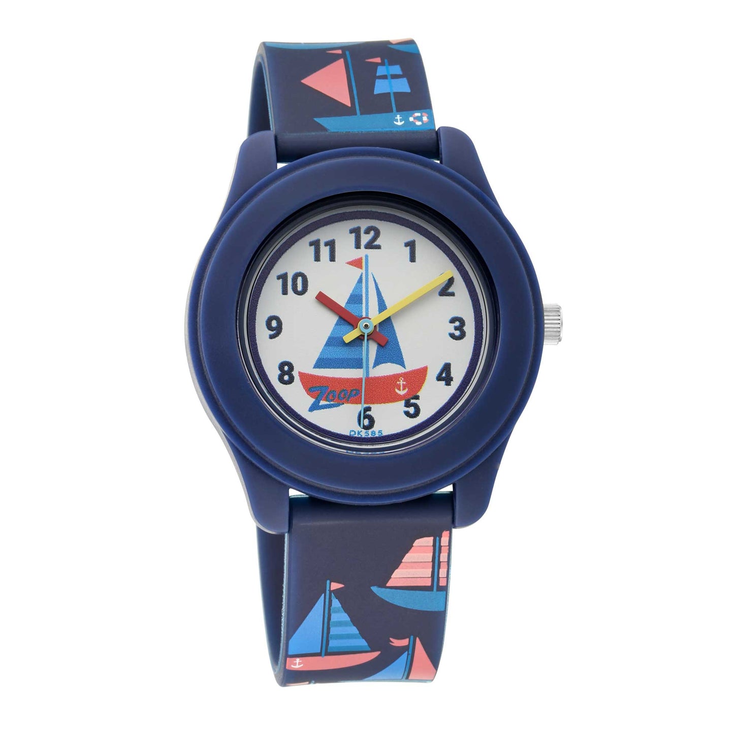 Zoop Analog Watch with White Dial & Blue Strap for Boys Girls Kids, from House of Titan