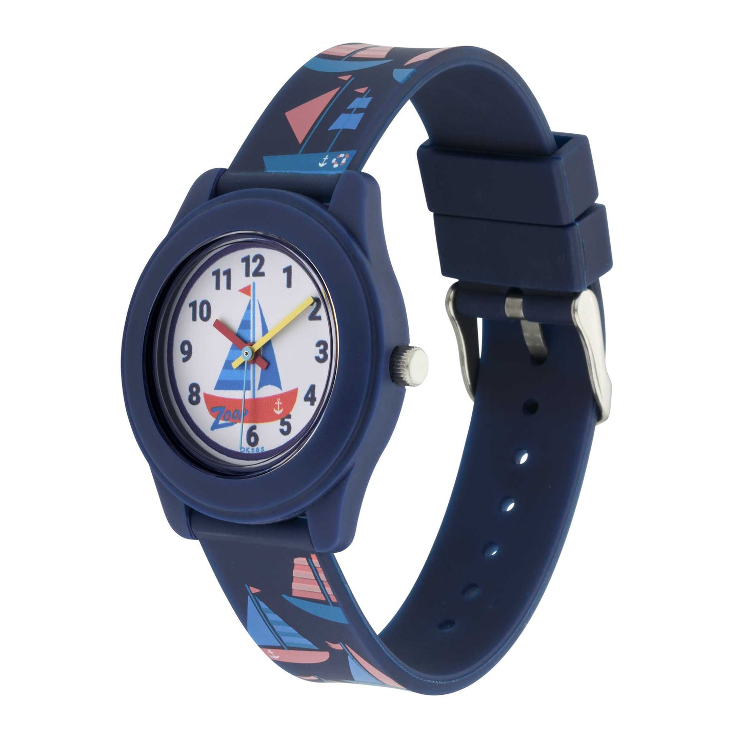 Zoop Analog Watch with White Dial & Blue Strap for Boys Girls Kids, from House of Titan