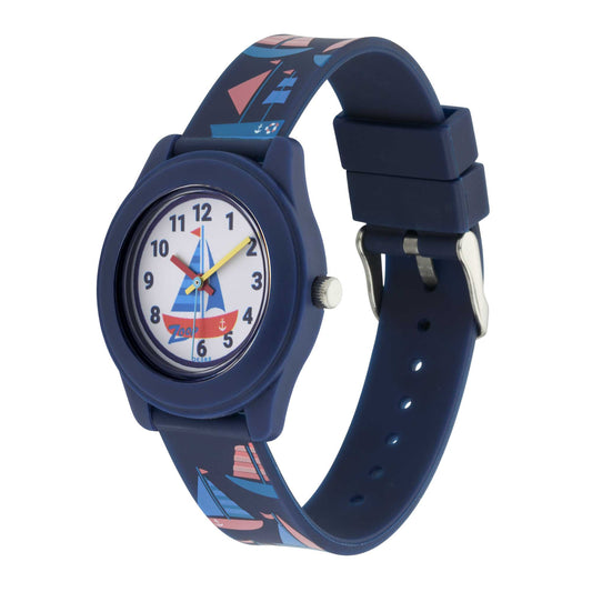 Zoop Analog Watch with White Dial & Blue Strap for Boys Girls Kids, from House of Titan
