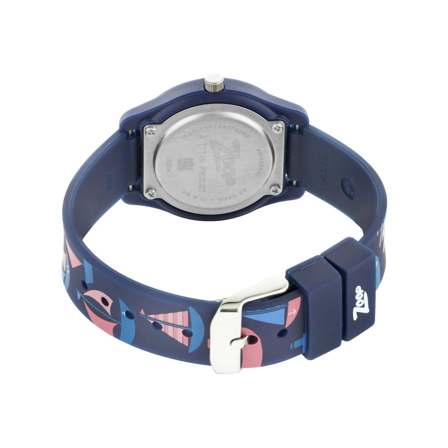 Zoop Analog Watch with White Dial & Blue Strap for Boys Girls Kids, from House of Titan