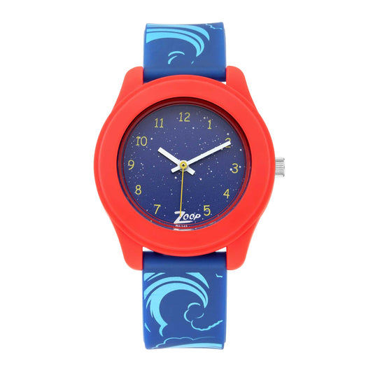 Zoop By Titan Quartz Analog Blue Dial PU Strap Watch for Kids 26019PP04