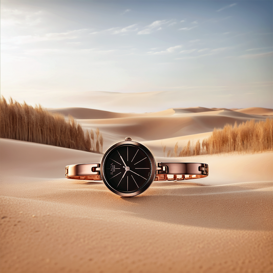 Titan Raga Viva Quartz Analog Brown Dial Brown Metal Strap Watch for Women 2606QM03