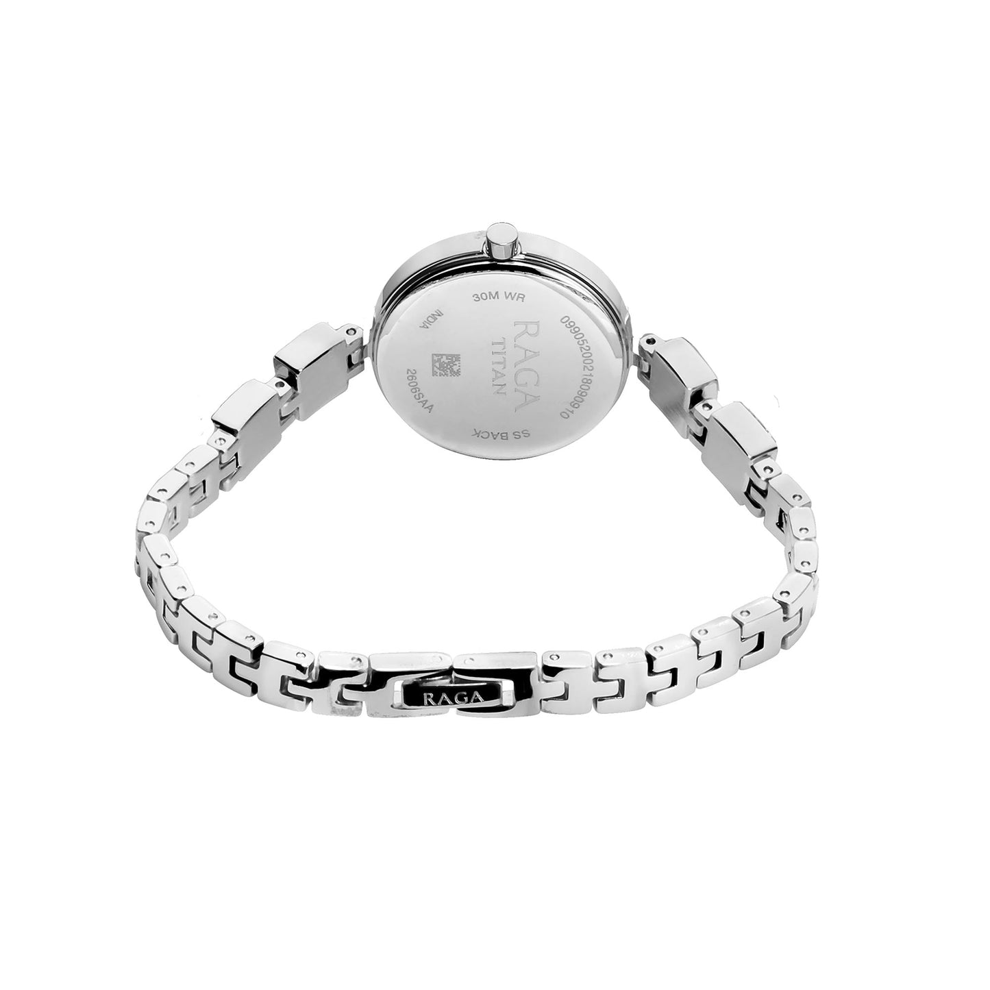 Titan Raga Viva Blue Dial Analog Metal Strap watch for Women 2606SM01