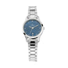 Titan Quartz Analog with Date Blue Dial Metal Strap Watch for Women 2628SM01