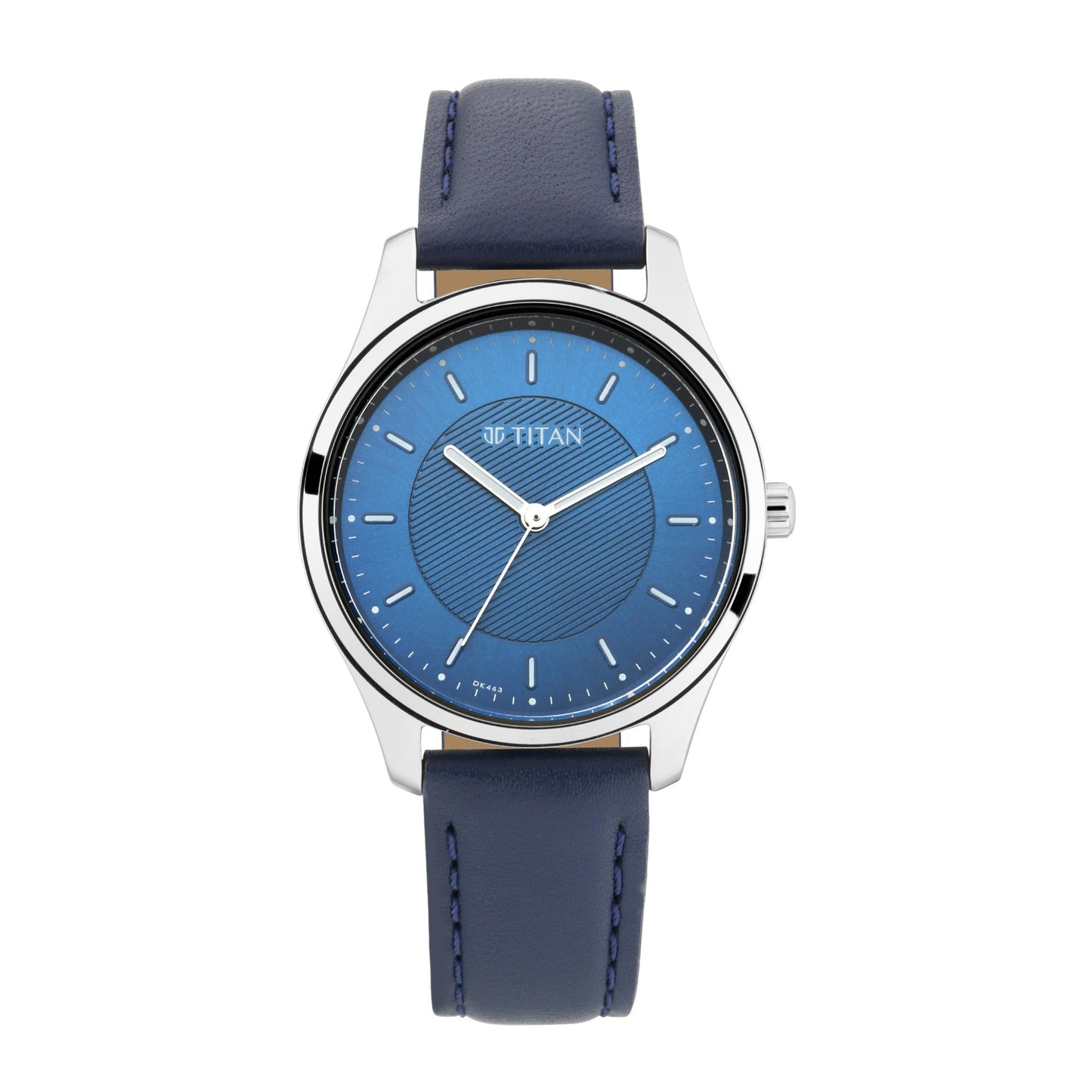 Titan Workwear Blue Dial Women Watch With Leather Strap 2639SL02
