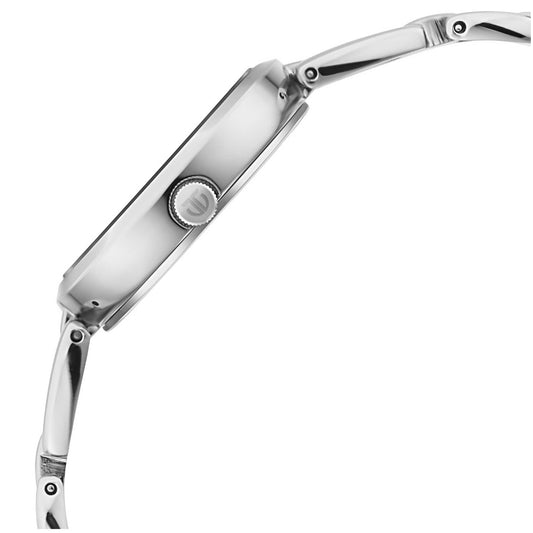 Titan Raga Viva Blue Dial Analog with Date Silver Metal Strap Watch for Women 2642SM02