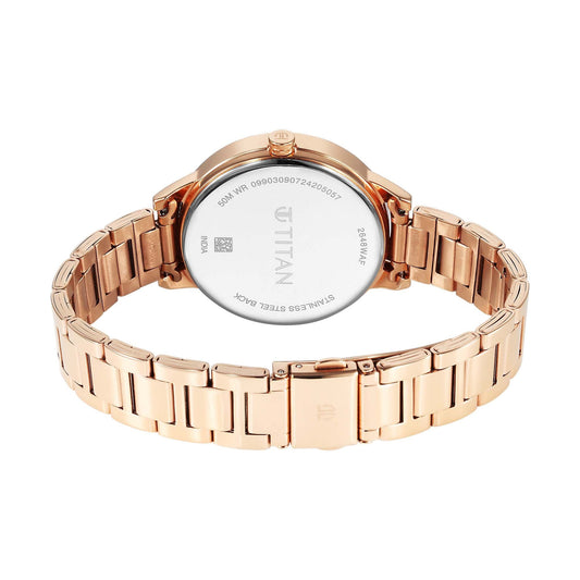Titan Razzle Dazzle Phase 1 Strap Material Stainless Steel Dial Colour Pink 2648WM08