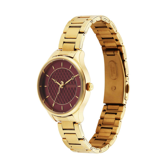 Titan Tet Red Dial Analog Stainless steel Strap Watch for Men