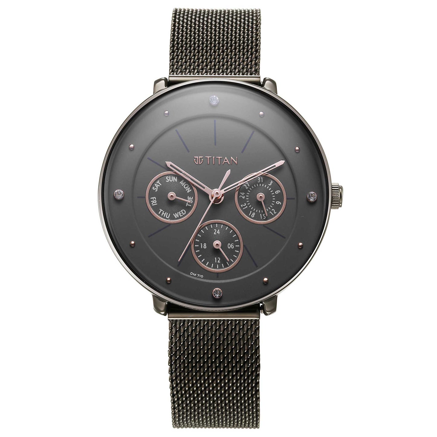 Neo Grey Dial Stainless Steel Strap Watch for Women (2651QM01)