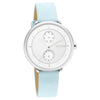 Titan Pastel Dreams Silver Dial Analog Leather Strap Watch for Women 2651SL04