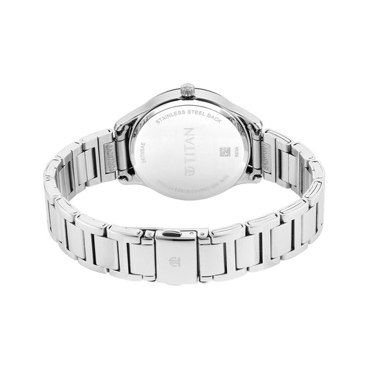 Titan Yin & Yang Black Dial Analog Stainless steel Strap Watch for Women