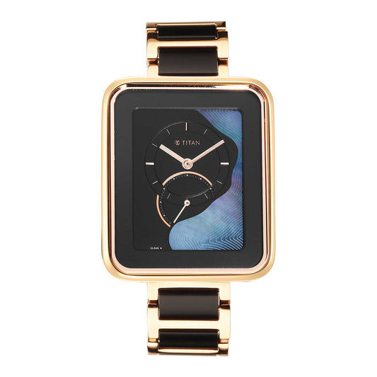 Titan Wander Black Mother of Pearl Dial Watch (2676WD01)