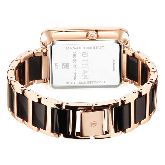 Titan Wander Black Mother of Pearl Dial Watch (2676WD01)