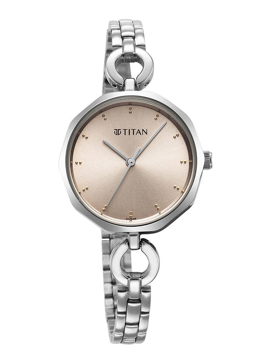 Titan Karishma Silver Dial Watch for Women 2702SM01 2702SM01