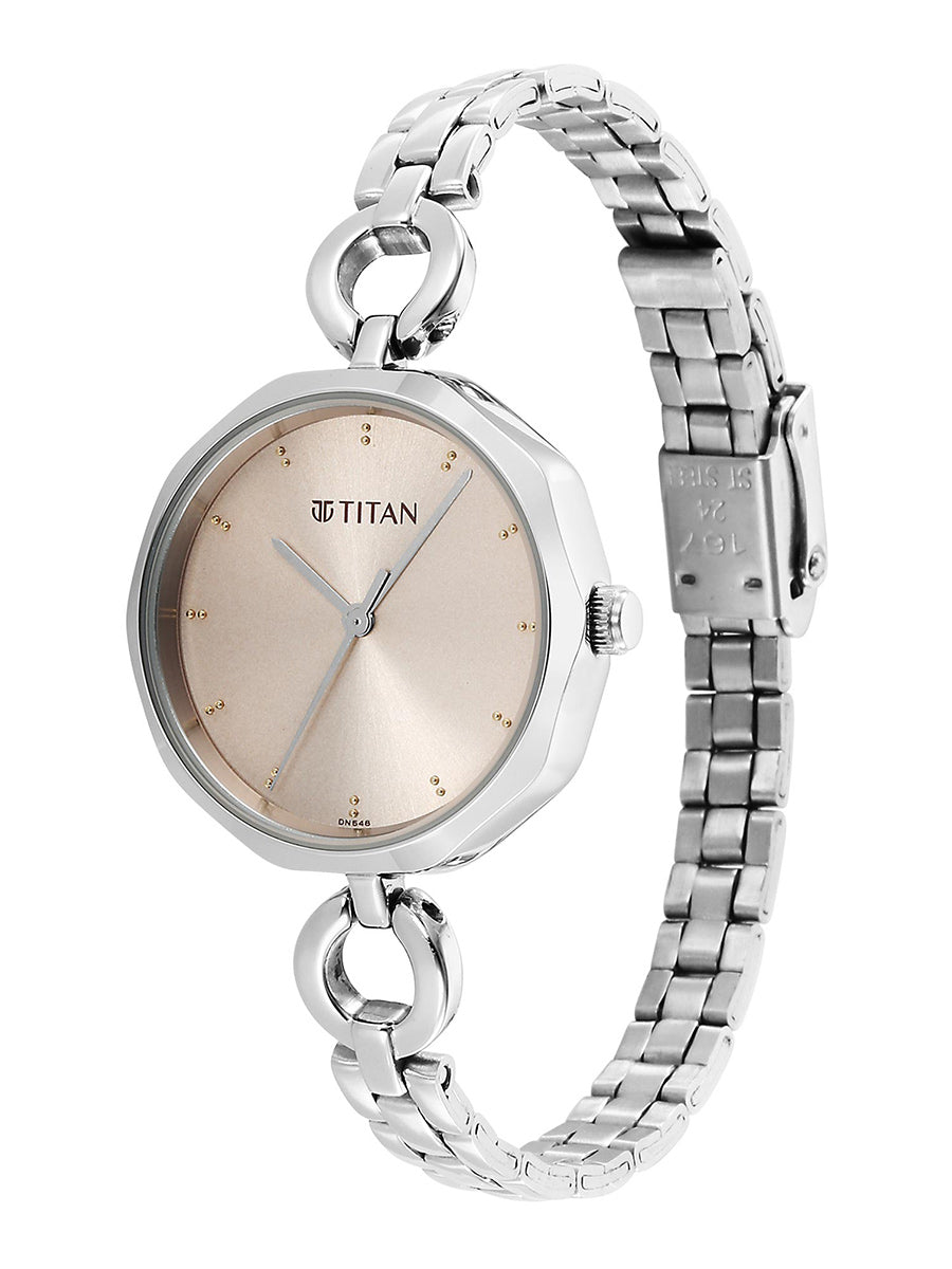 Titan Karishma Silver Dial Watch for Women 2702SM01 2702SM01