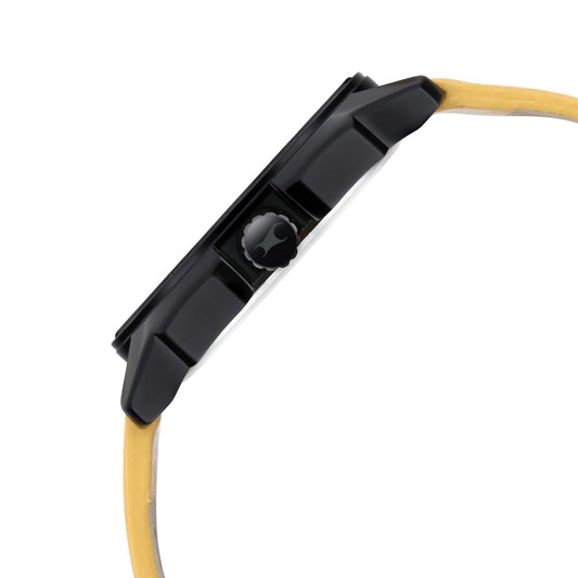 Fastrack Wear Your Look Quartz Analog Black Dial Leather Strap Watch for Guys 3089NL01