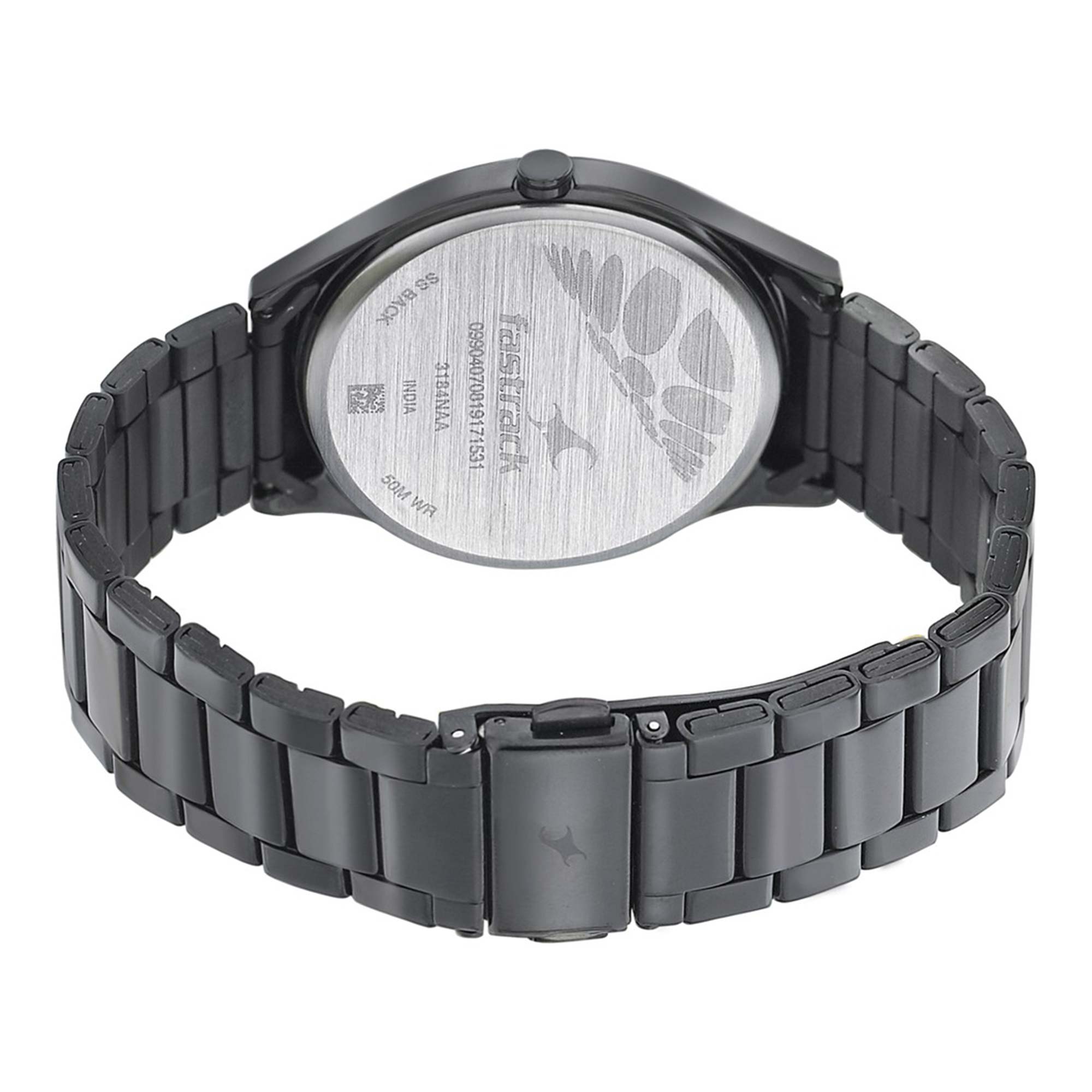Fastrack Space Rover Quartz Analog Brown Dial Stainless Steel Strap Watch for Guys 3184NM01