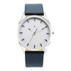 After Dark White Dial Leather Strap Watch for Guys 3273SL01