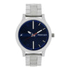 Fastrack Fundamentals Quartz Analog Blue Dial Stainless Steel Strap Watch for Guys 38051SM03
