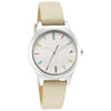 Fastrack Stunners Quartz Analog White Dial Leather Strap Watch for Girls 6152SL06