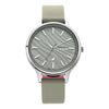 Fastrack Ruffles Quartz Analog with Day and Date Grey Dial Leather Strap Watch for Girls 6207SL01
