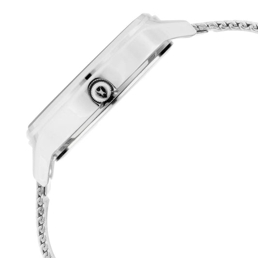 Fastrack Ruffles Quartz Analog with Day and Date Pink Dial Stainless Steel Strap Watch for Girls 6207SM01