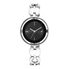Fastrack Glitch Quartz Analog Silver Dial Metal Strap Watch for Girls 6237SM01