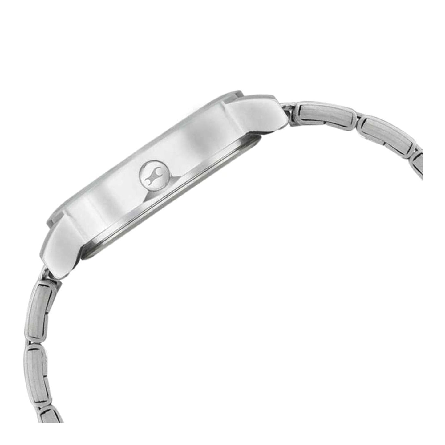 Fastrack Quartz Analog White Dial Stainless Steel Strap Watch for Girls 68010SM01