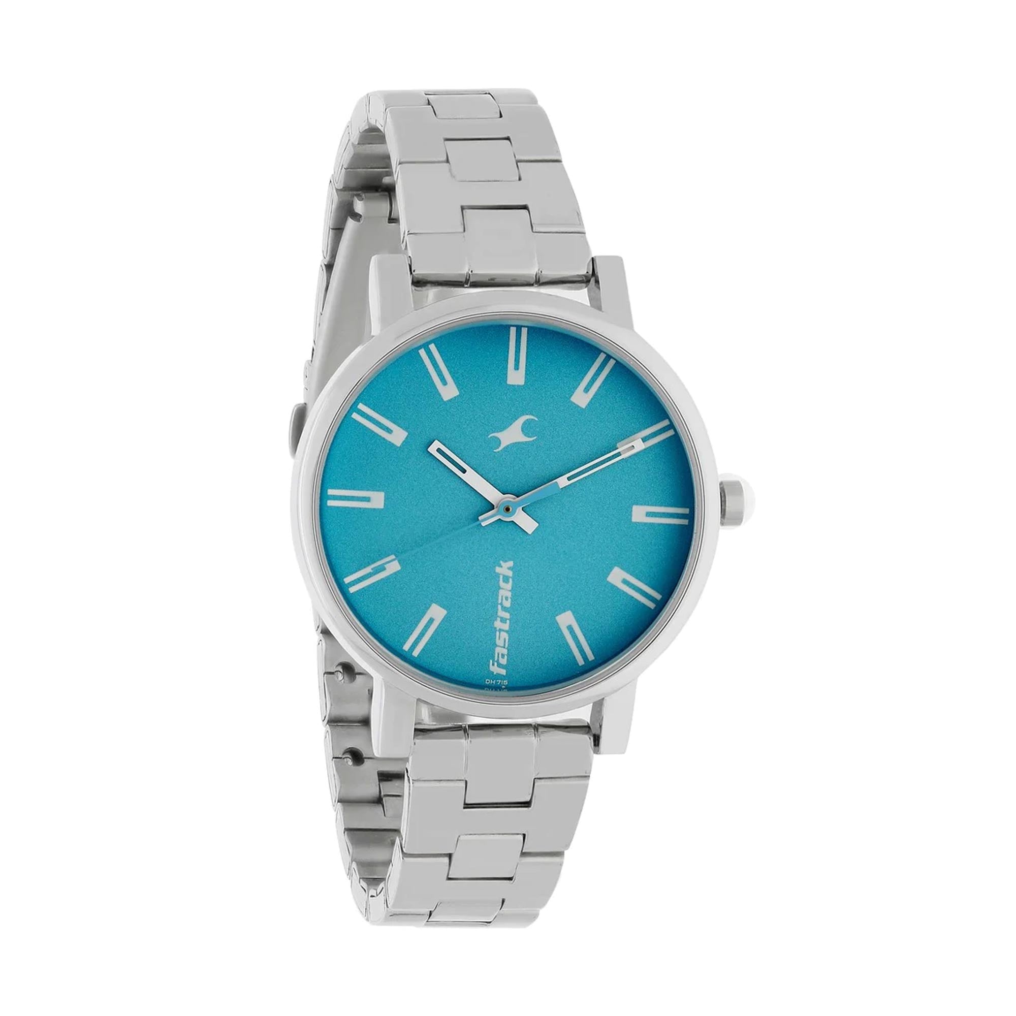 Fastrack Fundamentals Quartz Analog Blue Dial Stainless Steel Strap Watch for Girls