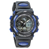 SF Quartz Digital Analog Digital Black Dial PU Strap Watch for Men 77116PP04
