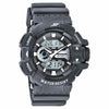 SF Quartz Digital Analog Digital Black Dial PU Strap Watch for Men 77118PP01