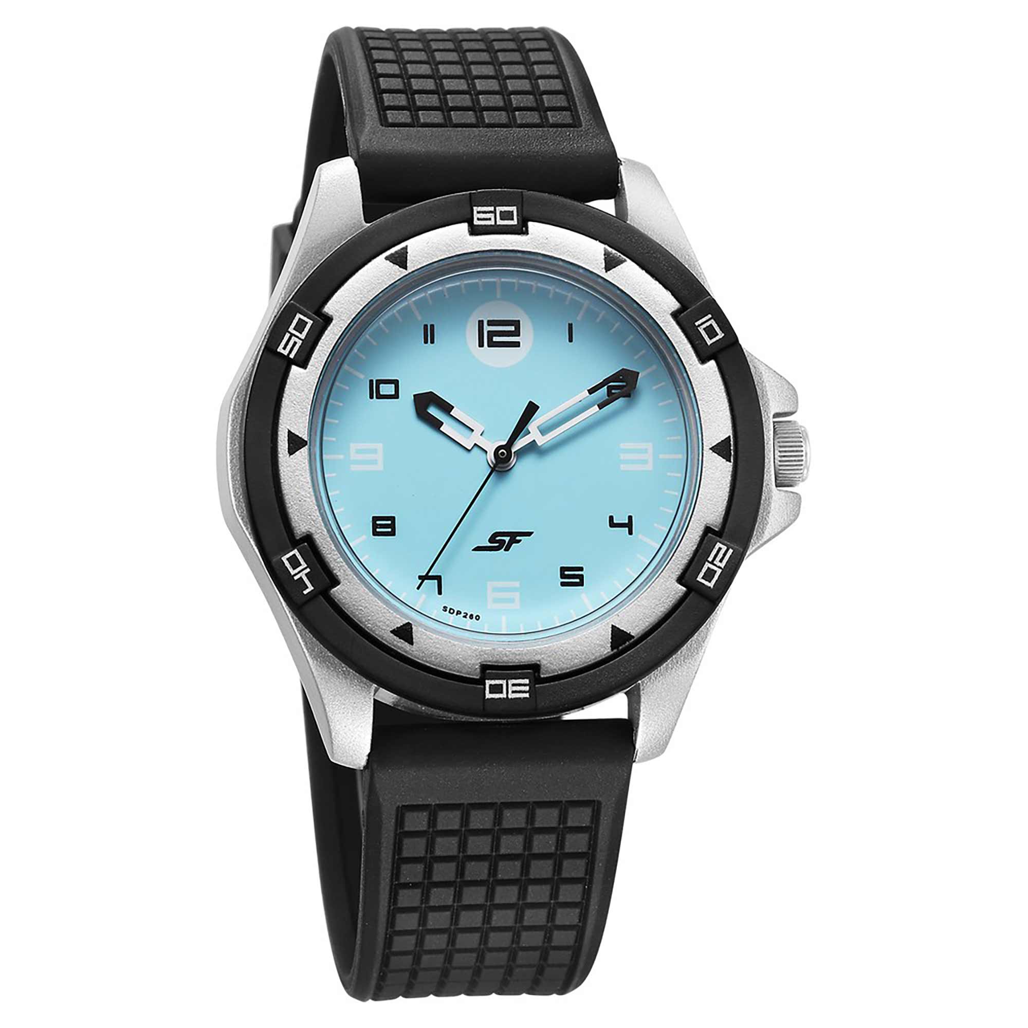 SF Sporty Blue Dial Polyurethane Strap Watch for Men 7930PP19