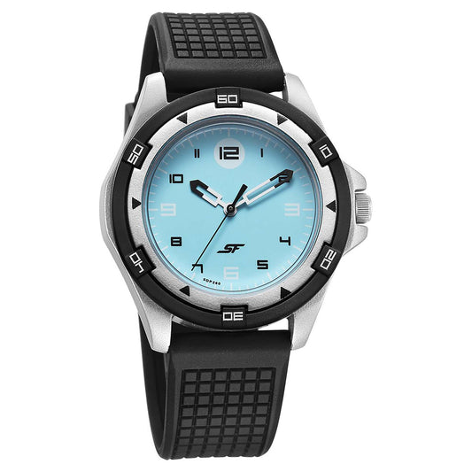 SF Sporty Blue Dial Polyurethane Strap Watch for Men 7930PP19