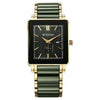 Titan Regalia Shaped Ceramic Quartz Analog with Date Green Dial Steel & Ceramic Strap Watch For Men
