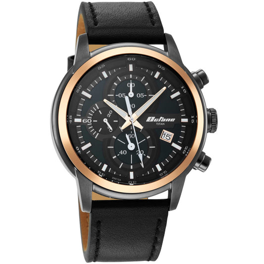 Titan Octane Silver Dial Chronograph Watch for Men 90086KL03