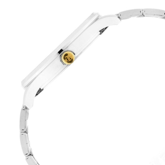 Titan Regalia Opulent White Dial Analog with Day and Date Stainless Steel Strap Watch for Men 90127BM01