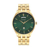 Titan Opulent III Green Dial Analog Stainless Steel Strap watch for Men 90127YM03