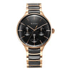 Titan Ceramic Fusion Anthracite Dial Multi Stainless Steel Strap Watch for Men 90148KD03