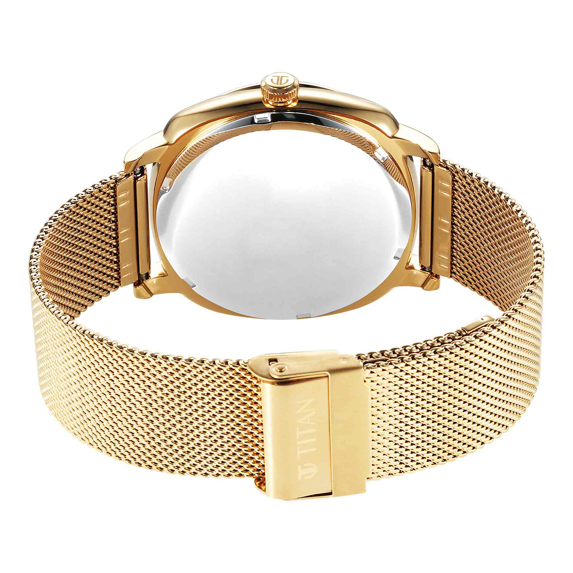 Titan Classique Suave Case Material Stainless Steel ShapeRound Men Watch (90189YM01)